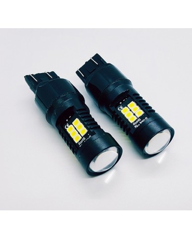 T20-7440-15W- Dipsiz Led Ampul Beyaz Mercekli 3030 Chip 21smd Ultra Parlak 6000K 