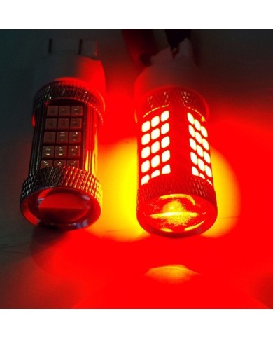 T20-7443-9W- Dipsiz Led Ampul Kırmızı Mercekli 2835 Chip 66smd Ultra Parlak 6000K 