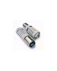 P21W-1157-9W- Dipli Led Ampul Kırmızı Mercekli 2835 Chip 66smd Ultra Parlak 6000K 