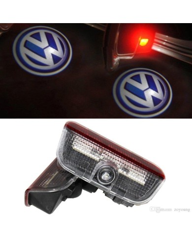 VW Passat Golf 7 Araçlar İçin Orjinal Geçmeli Soketli Kapı Altı Led Logo