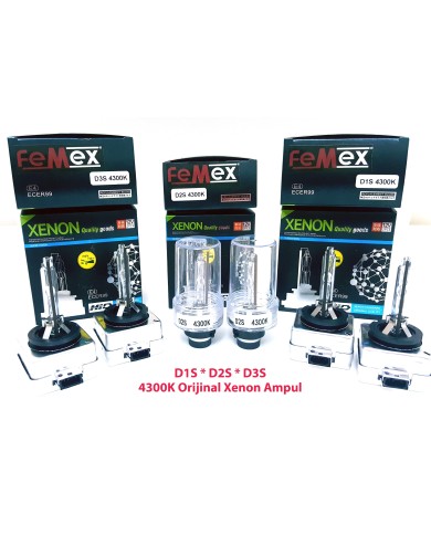 FEMEX XenStart HID D1S XENON OTO AMPUL 4300K SET (2 ADET) 4400Lumen