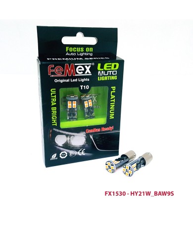 FEMEX Platinum H21W BAW9S 12Ledli 650 Lumen Turuncu Led Ampul