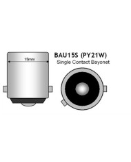 Platinum P21W 1156 15W Tek Duy Dipli Led Ampul Turuncu Mercekli Ultra Parlak