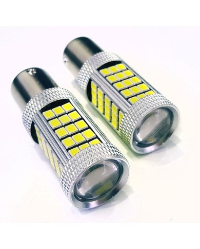 P21W 1157 9W Çift Duy Led Ampul Beyaz 2835 Chip 66smd Ultra Parlak Mercekli