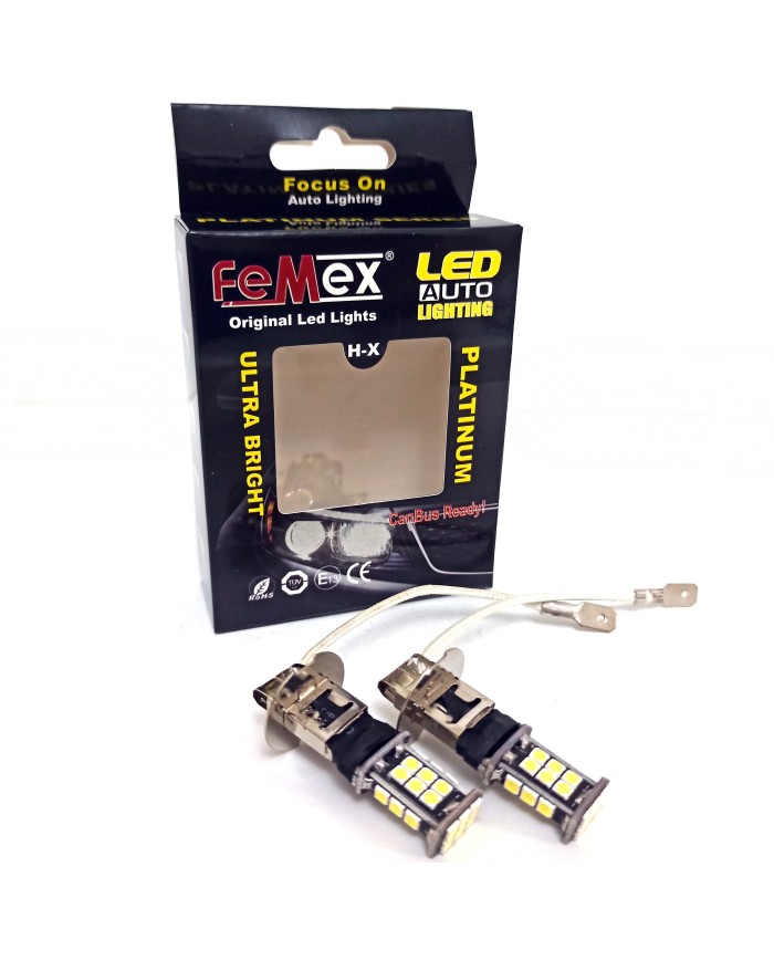FEMEX H3 Sis Led Ampul Beyaz Renk Sadece Sis Farları İçin