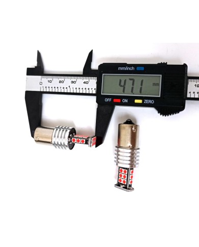 P21W 1156 Tek Duy Led Ampul Kırmızı 3030 Chip Parlak