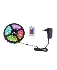 RGB LED Kumandalı İç / Dış Mekan 5 Metre Silikonlu Şerit Led 220V