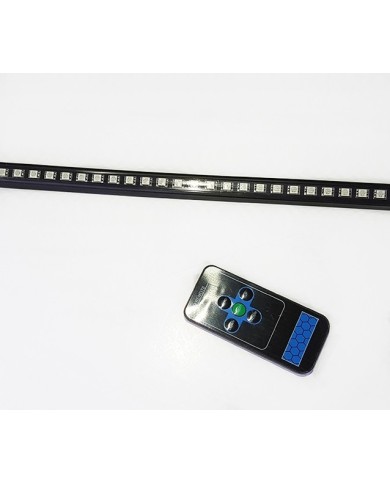 OFF ROAD Çakarlı Led Koyu TURUNCU Renk 24 Modlu Kumandalı 56cm