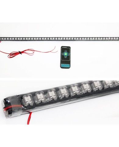 OFF ROAD Çakarlı Led Koyu TURUNCU Renk 24 Modlu Kumandalı 56cm