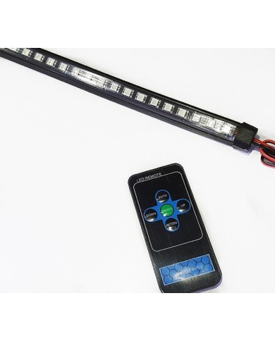 OFF ROAD Çakarlı Led Koyu TURUNCU Renk 24 Modlu Kumandalı 56cm