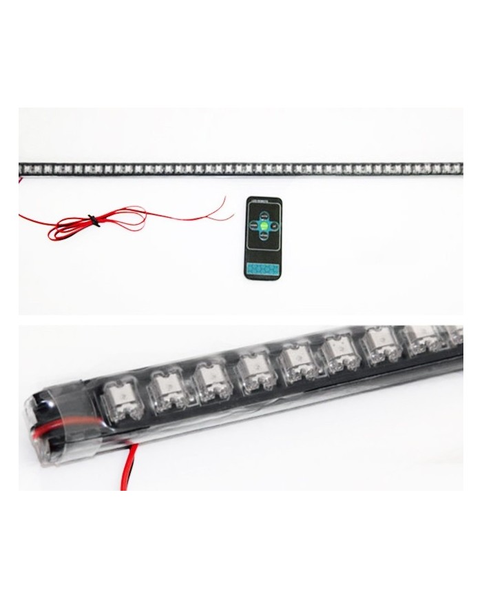 OFF ROAD Çakarlı Led Koyu TURUNCU Renk 24 Modlu Kumandalı 56cm