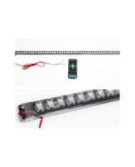 OFF ROAD Çakarlı Led Koyu TURUNCU Renk 24 Modlu Kumandalı 56cm