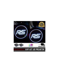 Ford RS Mesafe Sensörlü  Fotoselli Pilli Yapıştırmalı Kapı Altı Led Logo
