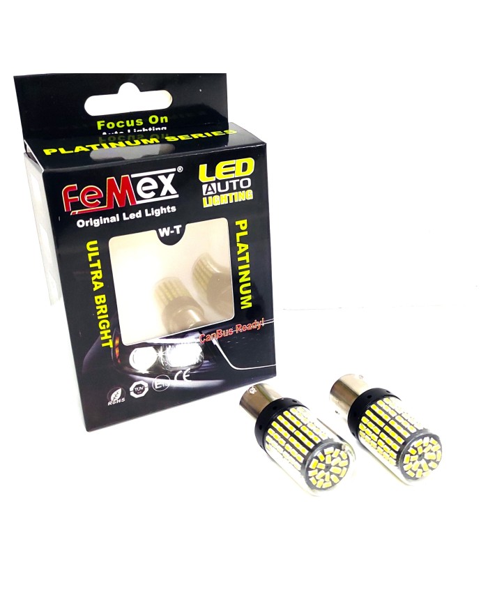 FEMEX Platinum P21W 1156 21W Geri Vites Led Ampul Beyaz Arıza Işığı Yakmaz