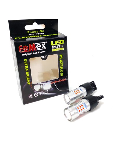 FEMEX Platinum T20 7440/7443 15W Tek Duy / Çift Duy Led Ampul Kırmızı Mercekli Ultra Parlak