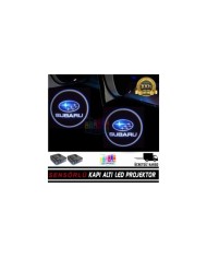 Subaru Mesafe Sensörlü  Fotoselli Pilli Yapıştırmalı Kapı Altı Led Logo