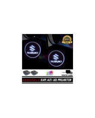 Suzuki Mesafe Sensörlü  Fotoselli Pilli Yapıştırmalı Kapı Altı Led Logo