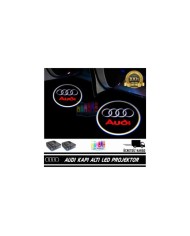 Audi Araçlar İçin Pilli Yapıştırmalı Kapı Altı Led Logo