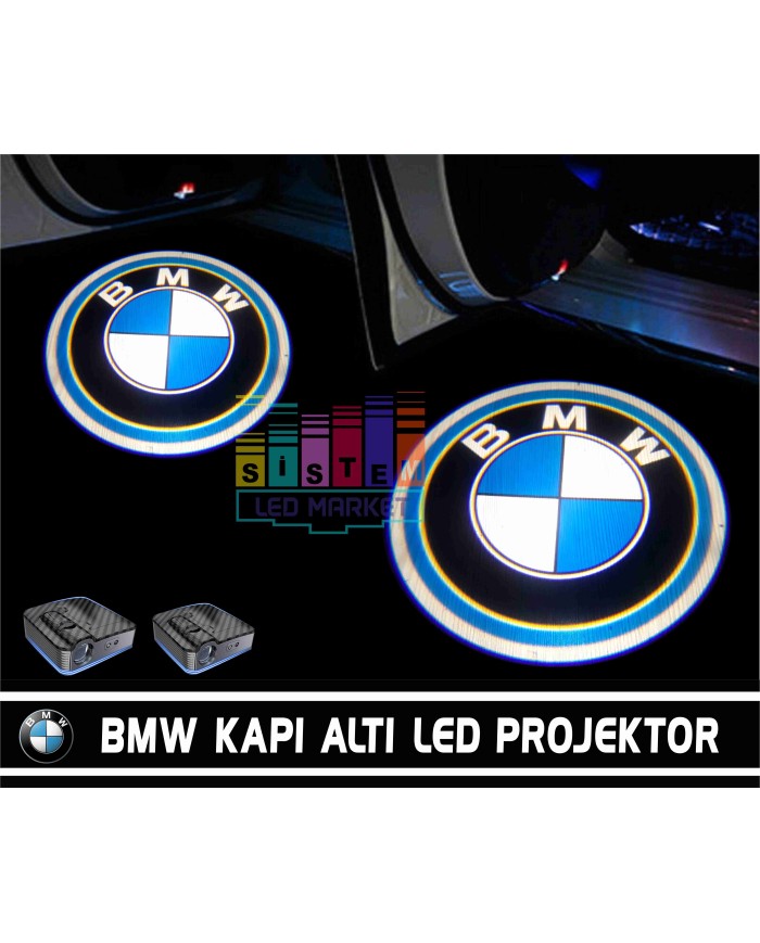 Audi Araçlar İçin Pilli Yapıştırmalı Kapı Altı Led Logo