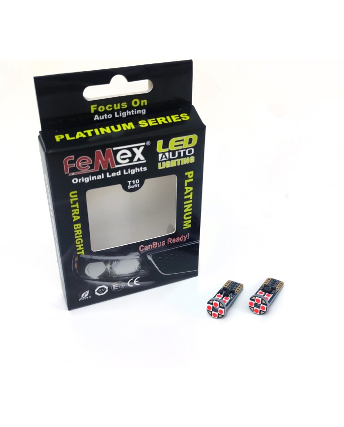 FEMEX T10 3030 Chip 12smd 450 Lumen Kırmızı Led Ampul