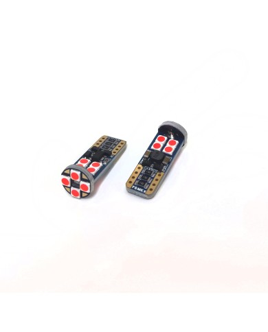 FEMEX T10 3030 Chip 12smd 450 Lumen Kırmızı Led Ampul