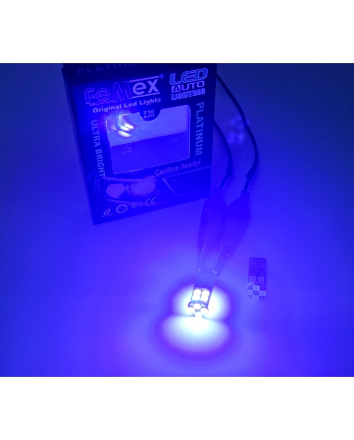 FEMEX T10 3030 Chip 12smd 450 Lumen Mavi Led Ampul