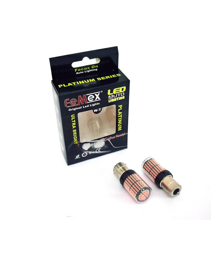 P21W 1156 9W Tek Duy Led Ampul Kırmızı 4014 Chip 144smd Ultra Parlak