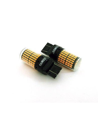 FEMEX Platinum T20 7440/7443 9W Tek Duy / Çift Duy Led Ampul Turuncu 4014Chip 144smd Ultra Parlak