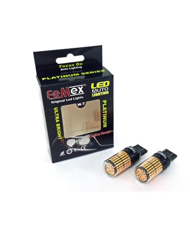 FEMEX Platinum T20 7440/7443 9W Tek Duy / Çift Duy Led Ampul Turuncu 4014Chip 144smd Ultra Parlak