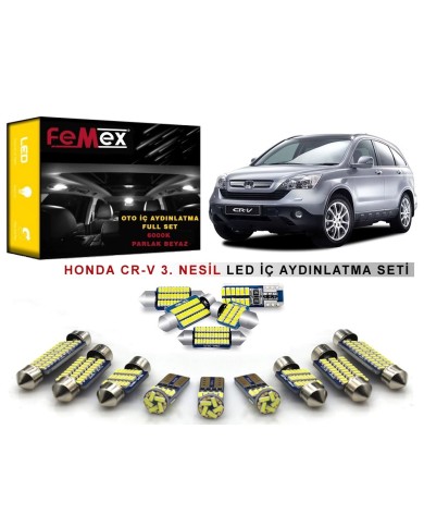 Honda CR-V 3. Nesil LED İç Aydınlatma Ampul Seti FEMEX Parlak Beyaz