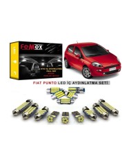 Fiat Punto LED İç Aydınlatma Ampul Seti FEMEX Parlak Beyaz