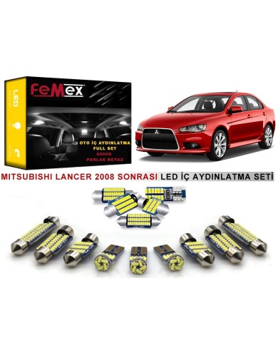 Mitsubishi Lancer LED İç Aydınlatma Ampul Seti FEMEX Parlak Beyaz