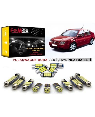 VW Bora Araçlar için LED İç Aydınlatma Ampul Seti FEMEX Parlak Beyaz