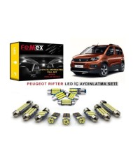 Peugeot Rifter Araçlar için LED İç Aydınlatma Ampul Seti FEMEX Parlak Beyaz