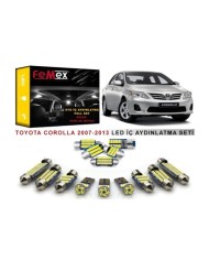 Toyota Corolla 2007-2013 LED İç Aydınlatma Ampul Seti FEMEX Parlak Beyaz