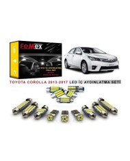 Toyota Corolla 2013-2017 LED İç Aydınlatma Ampul Seti FEMEX Parlak Beyaz