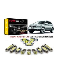 Nissan Qashqai J10 LED İç Aydınlatma Ampul Seti FEMEX Parlak Beyaz