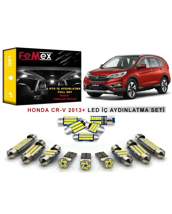 Honda CR-V 4. Nesil LED İç Aydınlatma Ampul Seti FEMEX Parlak Beyaz