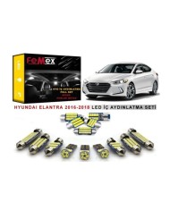 Hyundai Elantra 2016-2018 İç Aydınlatma Ampul Seti FEMEX Parlak Beyaz