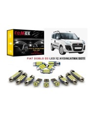 Fiat Doblo D3 LED İç Aydınlatma Ampul Seti FEMEX Parlak Beyaz