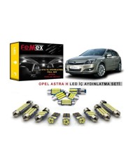 Opel Astra H LED İç Aydınlatma Ampul Seti FEMEX Parlak Beyaz