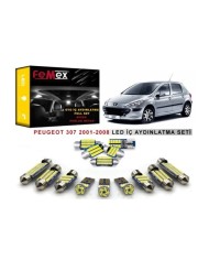 Peugeot 307 (2001-2008) LED İç Aydınlatma Ampul Seti FEMEX Parlak Beyaz