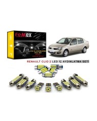 Renault Clio 2 LED İç Aydınlatma Ampul Seti FEMEX Parlak Beyaz