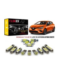 Renault Clio 5 LED İç Aydınlatma Ampul Seti FEMEX Parlak Beyaz