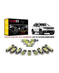 Dacia Duster 2018 Sonrası LED İç Aydınlatma Ampul Seti FEMEX Parlak Beyaz