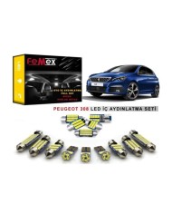 Peugeot 308 LED İç Aydınlatma Ampul Seti FEMEX Parlak Beyaz