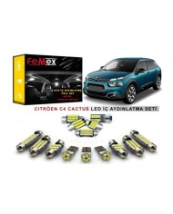 Citröen C4 Cactus LED İç Aydınlatma Ampul Seti FEMEX Parlak Beyaz