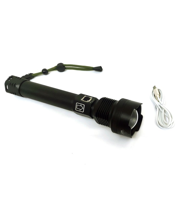 Teleskopik Proforsyonel El Feneri -  Lazer Led Sistemli - Cree XHP