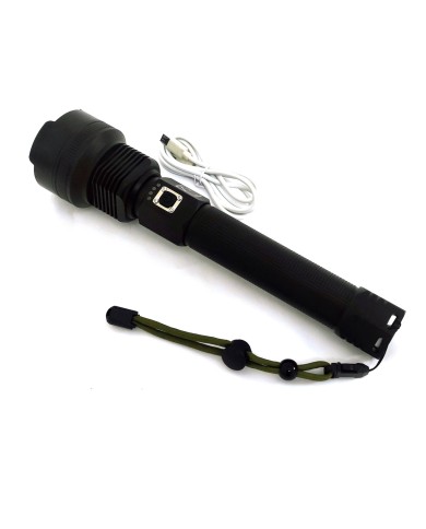 Teleskopik Proforsyonel El Feneri -  Lazer Led Sistemli - Cree XHP