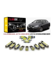 Volkswagen Jetta MK5 2006-2010 LED İç Aydınlatma Ampul Seti FEMEX Parlak Beyaz